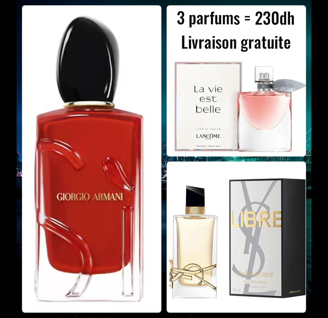 Coffret Féminin Passion & Élégance – 3 Parfums 5ml (Livraison Gratuite) – 230 MAD